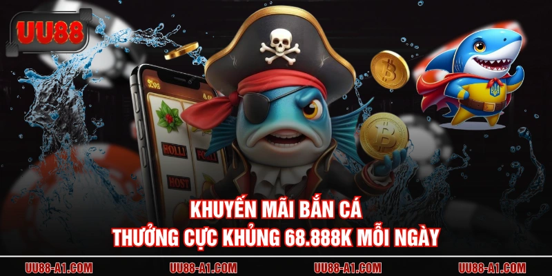 Khuyến mãi bắn cá thưởng cực khủng 68.888K mỗi ngày