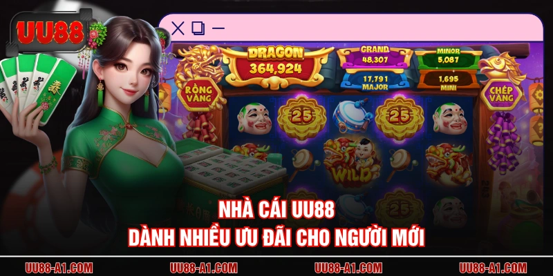 Nhà cái UU88 dành nhiều ưu đãi cho người mới 