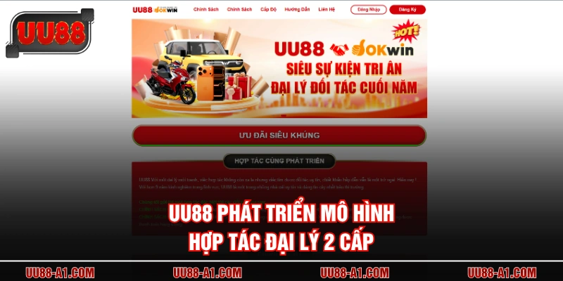 UU88 phát triển mô hình hợp tác đại lý 2 cấp